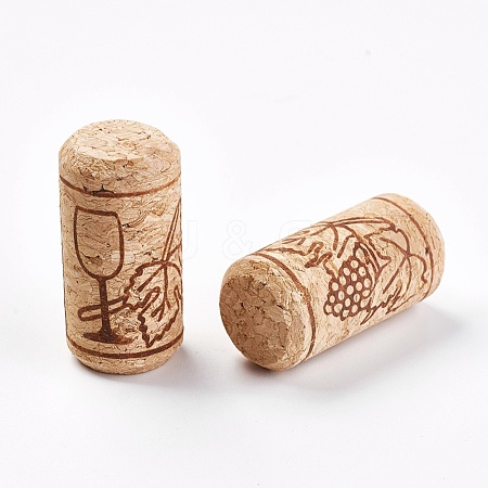 Wood Cork Stopper AJEW-WH0057-02-1