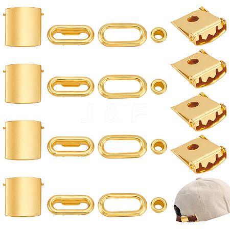 36 Sets Iron Peaked Cap AdjustableKits FIND-BC0005-83-1