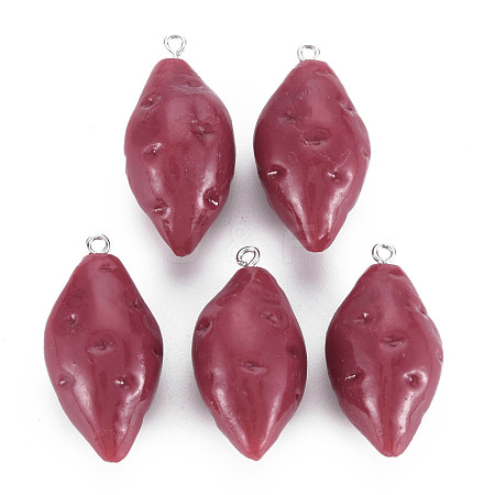 Opaque Resin Pendants RESI-S356-073-1