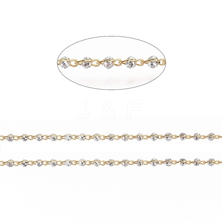 Brass Handmade Beaded Chain CHC-G011-08G-04-1