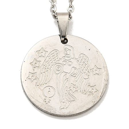 Non-Tarnish Constellation Pendant Necklaces LS-NJEW-S422-04P-06-1