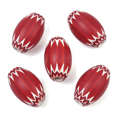 Handmade Millefiori Glass Beads GL-CBAAE72-01B-02-1