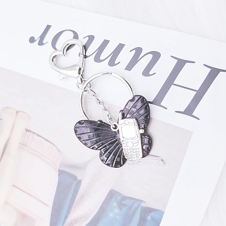 Butterfly Alloy Keychain PW-WG45160-03-1