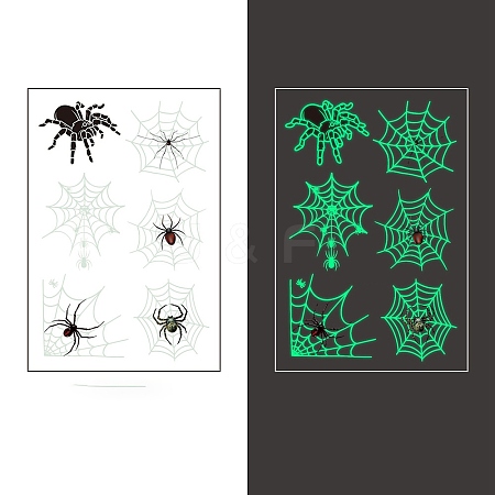 Hallowmas Luminous Glow in the Dark Removable Temporary Water Proof Tattoos Paper Stickers PW-WGAF489-06-1