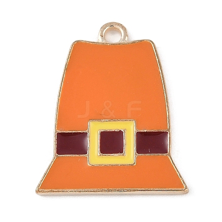 Thanksgiving Day Theme Alloy Enamel Pendants ENAM-D064-03F-1