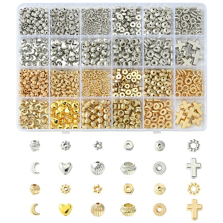 24 Styles CCB Plastic Spacer Beads Set DIY-FS0007-15-1