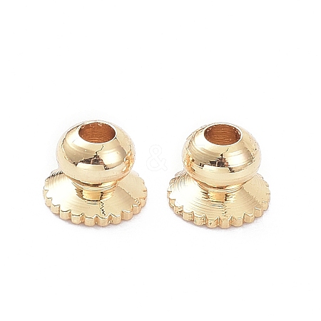 Apetalous Brass Bead Caps LS-KK-K086-20LG-1