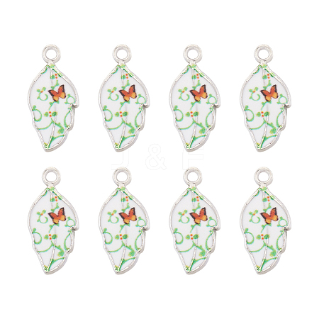 Alloy Enamel Pendants PALLOY-TAC0009-25P-B-1