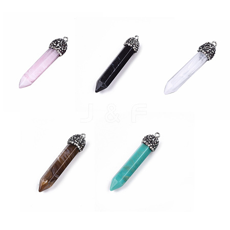 Acrylic Big Pointed Pendants RB-T009-17A-M-1