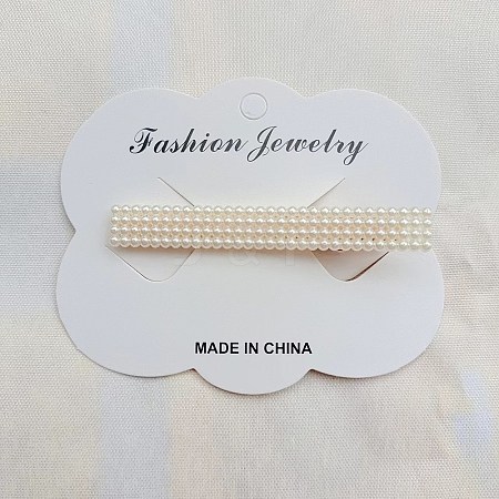 Imitation Pearl Alligator Hair Clips PW-WGA4327-07-1