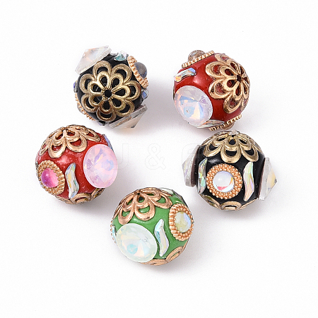 5Pcs Handmade Indonesia Beads IPDL-YW0001-02-1