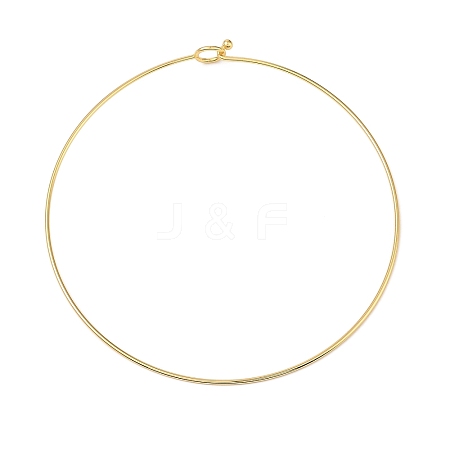 Rack Plating Brass Choker Necklaces NJEW-Q348-03G-1