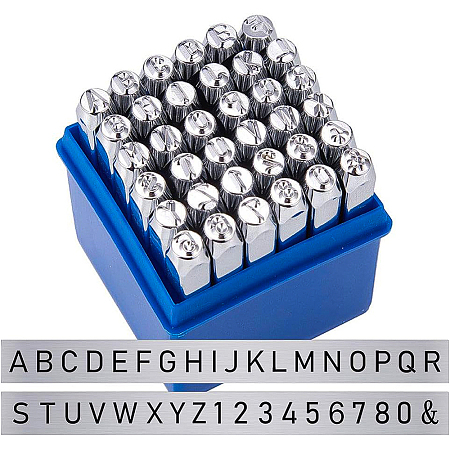 Iron Metal Stamps AJEW-BC0005-22-1