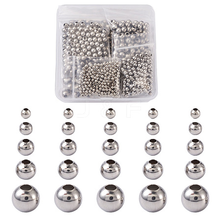 Mega Pet Round 304 Stainless Steel Beads STAS-MP0001-01P-1