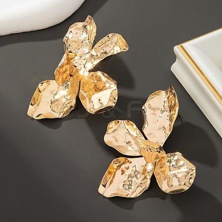 Flower Alloy Stud Earrings FS-WG7186F-05-1
