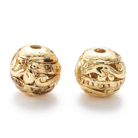 Alloy Hollow Beads X1-PALLOY-P238-09G-RS-1