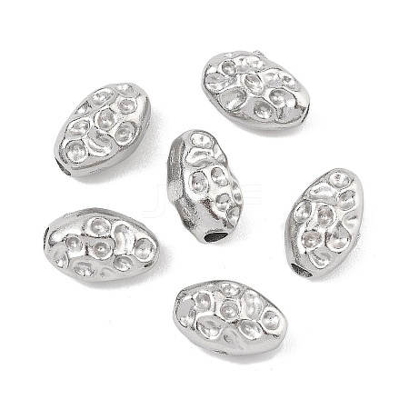 Hammered 304 Stainless Steel Beads STAS-B127-01P-01-1