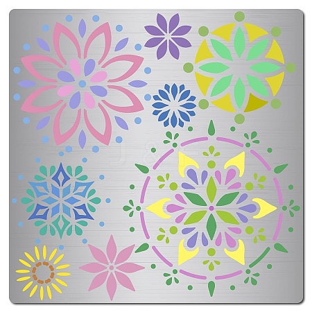 Mandala Stainless Steel Cutting Dies Stencils DIY-WH0238-147-1