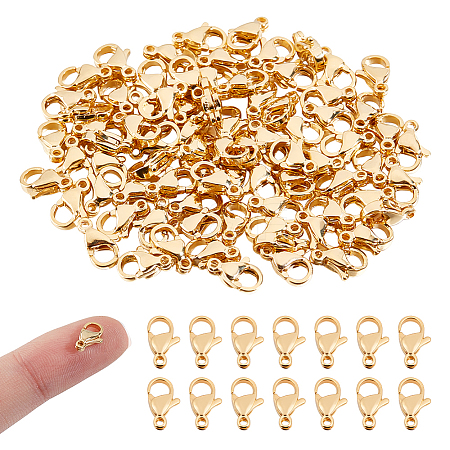 80Pcs 304 Stainless Steel Lobster Claw Clasps STAS-ME0003-23A-1