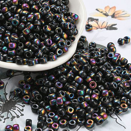 Iris Glass Seed Beads SEED-Z001-C-D08-1