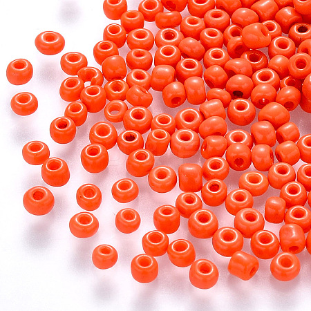 8/0 Baking Paint Glass Round Seed Beads LS-SEED-C029-B-01-1