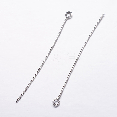 304 Stainless Steel Eye Pins X-STAS-K146-046-50mm-1