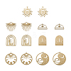 14Pcs 7 Style Brass Charms KK-PJ0001-26-2