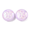 2Pcs UV Plating Acrylic Beads FIND-C067-03G-1