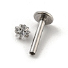 304 Stainless Steel Threaded Flatback Earrings LS-EJEW-NH0001-01A-02-2