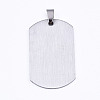 Non-Tarnish 201 Stainless Steel Quote Pendants STAS-T044-233P-2