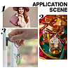 Angel Glass & Alloy Pendant Decorations HJEW-HY00005-7