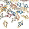 24Pcs 6 Colors Alloy Rhinestone Connector Charms FIND-TA0008-75-3