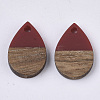 Resin & Walnut Wood Pendants RESI-T042-02-2