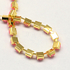 Golden Tone Iron Acrylic Claw Chains CHC-R007B-57-3