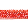 Transparent Electroplate Glass Beads Strands LS-EGLA-A039-T4mm-A14-1