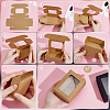Foldable Creative Kraft Paper Mailer Boxes with Visible Window CON-WH0113-08A-02-3