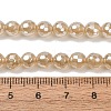 Electroplated Natural Agate Beads Strands G-B191-A07-6mm-07-5