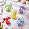 Polyester and 304 Stainless Steel Braid Ball Keychains KEYC-JKC01118-2