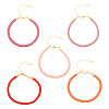 10Pcs 5 Colors 4.5MM Round Nylon Milan Cord Bracelet Making BJEW-TA0001-24D-3