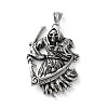 304 Stainless Steel Big Pendants STAS-M113-11AS-01-1
