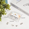 Brass Capsule Lace Lock Buckles KK-PH0001-29P-WH-8