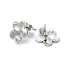 Non-Tarnish 304 Stainless Steel Stud Earring Findings STAS-L024-003P-03-2