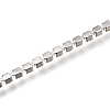 304 Stainless Steel Rhinestone Cup Chain Bracelets AJEW-B004-01B-A-4