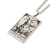 304 Stainless Steel Tarot Pendant Necklaces NJEW-A026-01P-10-2