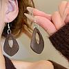 Alloy & Wood Dangle Earrings for Women WG2EB7C-02-1