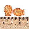 Electroplate and Golden Metal Enlaced Glass Beads EGLA-T029-01D-3