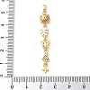 Brass Micro Pave Clear Cubic Zirconia Pendants LS-KK-D101-01B-G-3