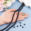 2 Strands 2 Styles Natural Black Onyx(Dyed & Heated) Beads Strands G-TA0003-52-8mm-7