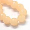 Baking Painted Imitation Jade Glass Round Bead Strands DGLA-Q021-8mm-42-2