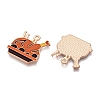 Thanksgiving Day Theme Alloy Enamel Pendants ENAM-T020-35F-2